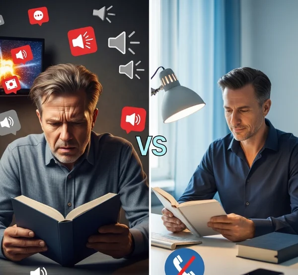 Minimizar la subvocalización y las distracciones para una lectura más rápida.