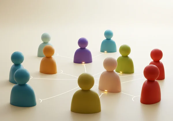 Diverse community in supportive discussion