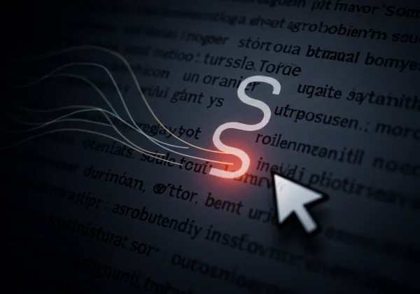 Mouse cursor guiding eyes across text on a screen.