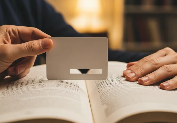 Person practicing visual span reading drills with a book